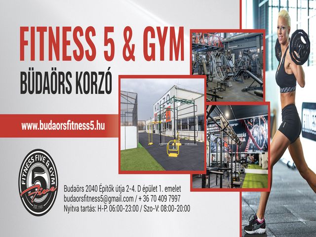 Fitness 5 Budaörs - Korzo - Budaörs  SZÉP Kártya