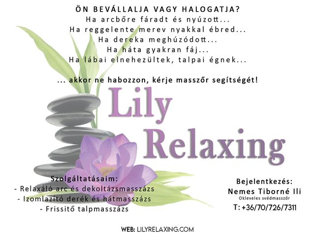 Lilyrelaxing - Budapest SZÉP Kártya